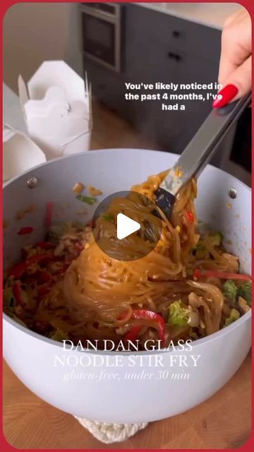 Weight loss with Mediterranean Diet on Instagram: "DAN GLASS NOODLE STIR FRY✨ protein, veggies, a delectable sauce, and my absolute favorite noodles—this simple, under 30 minute sweet potato glass noodle stir fry would make a great addition to your weeknight meal lineup. It’s packed with flavor and requires minimal dishes so its an easy cleanup. Save extra time and buy a bag of pre-sliced stir fry veggies (fresh or frozen!)🥕🫑🥦

💖 Save to try later 📍
Want to try this recipe at home? Comment “recipe" to get the FULL Recipe sent straight to your DM’s 📌😍
If you are wanting to eat more Mediterranean diet recipes, make sure you follow along on my 7-day Mediterranean diet meal plan! Link In BiO!!!

Ingredients:
(3) 3.5 ounce packages Korean Style Glass Noodles
Dan Dan Sauce:
1/4 cup peanut Minimal Dishes, Glass Noodle Stir Fry, Stir Fry Veggies, Noodles Stir Fry, Protein Veggies, Noodle Stir Fry, Mediterranean Diet Meal Plan, Glass Noodles, Veggie Stir Fry