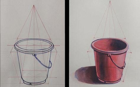 2 Point Perspective Objects, Objects In One Point Perspective, Object Perspective Drawing, Perspective Object Drawing, 3 Point Perspective Drawing Objects, Object Study Drawing, 3d Object Drawing, Perspective Objects, Air Perspective