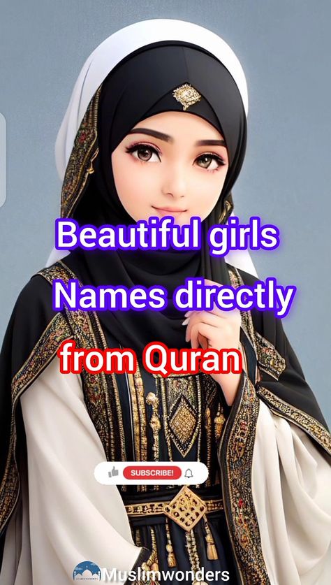 Girls names directly from Qur'an Girls Names, Muslim Girls, Names With Meaning, Islamic Videos, Girl Names, Baby Names, Quran, Quick Saves