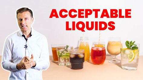 Dr. Eric Berg - What SHOULD You Drink During Fasting: ACCEPTABLE LIQUIDS - Dr. Berg Benefits Of Fasting, Dr Eric Berg, People Make Mistakes, Drink List, Eric Berg, Dr Berg, Health Video, Keto Drink, Heath And Fitness