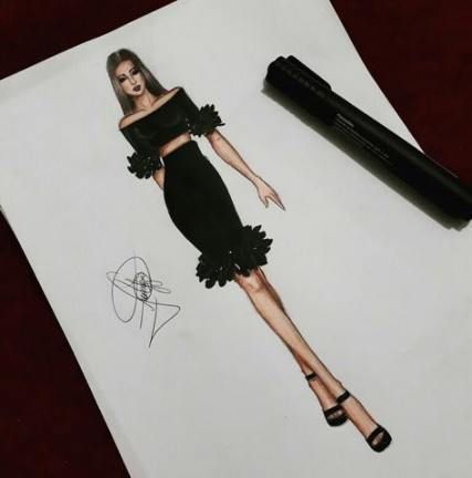 Vogue Sketches, Vogue Vintage, Haute Couture Paris, Fashion Drawing Sketches, Dress Illustration, Fashion Vogue, Dress Design Drawing, Fashion Illustration Sketches Dresses, Fashion Design Sketchbook