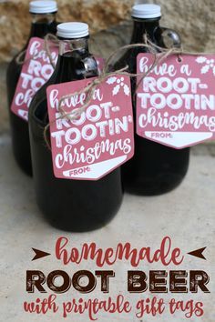 Homemade Root Beer Recipe, Food Gifts For Men, Homemade Root Beer, Beer Christmas Gifts, Root Beer Recipe, Homemade Rootbeer, Craft Beer Gifts, Beer Christmas, Gummies Recipe