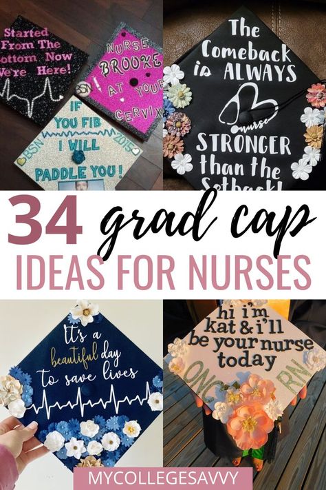 34 grad cap ideas for nurses Nurse Graduation Cap Ideas, Graduating Nursing School, Nursing School Graduation Cap, Nurse Graduation Cap Designs, Graduation Cap Decoration Nursing, Nursing School Graduation Pictures, Nursing School Graduation Party, Nurse Graduation Cap, Graduation Cap Ideas