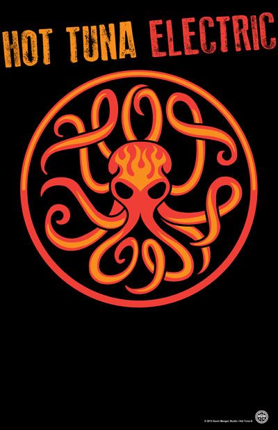 kevin_morgan_hot_tuna_octo Hot Tuna, Athens Ohio, Cavaliers Logo, Cleveland Cavaliers Logo, Summer Of Love, Athens, Octopus, Sport Team Logos, Team Logo