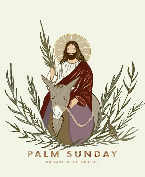 Palm Sunday Photos, Happy Palm Sunday Aesthetic, Palm Sunday Pic, Palm Sunday Wallpaper Iphone, Palm Sunday Artwork, Palm Sunday Images Jesus, Palm Sunday Illustration, Catholic Palm Sunday Crafts, Palm Sunday Aesthetic