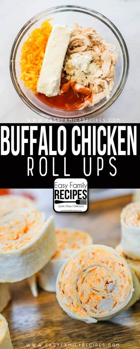 Buffalo Sauce Chicken, Buffalo Chicken Roll Ups, Buffalo Chicken Roll Up, Buffalo Chicken Rolls, Chicken Cream Cheese, Easy Buffalo Chicken, Chicken Roll Ups, Chicken Roll, Roll Ups Recipes