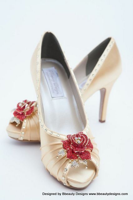 Beauty And The Beast Quince, Beauty And Beast Rose, Beauty And The Beast Wedding Theme, Colorful Wedding Shoes, Beauty And The Beast Rose, Beauty And Beast Wedding, Beauty And The Beast Theme, Dress Shoes Heels, Belle Beauty And The Beast