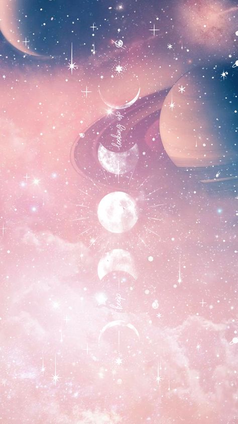 Pink Celestial Aesthetic, Celestial Branding, Primordial Waters, Pink Celestial, Pastel Space, Celestial Room, Magical Moon, Pastel Galaxy, Three Amigos