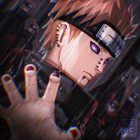 CREDIT : behindxa (TWITTER) Nagato Uzumaki, Pain Naruto, Akatsuki Funny, Naruto Vs Sasuke, Boruto Next Generation, Naruto Uzumaki Art, Naruto Fan Art, Naruto Series, Naruto Girls