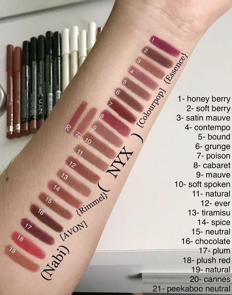 Nyx Lip Pencil Natural, Nyx Slim Lip Pencil Swatches, Nyx Downtown Beauty Liner, Nyx Lip Liner Expresso, Whipped Caviar Nyx Lip Liner, Nyx Brown Lipstick, Nyx Lip Liner Shades, Nyx Lip Pencil Swatches, Nars Lip Liner