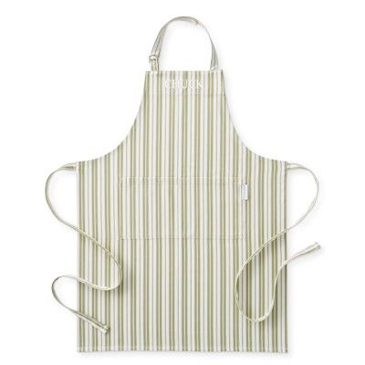 Favorite Green Paint Colors, Green Kitchens, Striped Apron, Galley Style Kitchen, Solid And Striped, An Apron, Green Paint Colors, Cute Aprons, Step Daughter