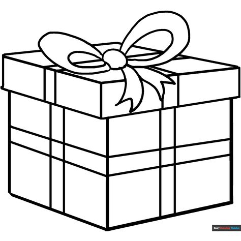 Free Christmas Present Coloring Page for Kids Christmas Presents Coloring Pages, Presents Coloring Pages, Christmas Present Coloring Pages, Coloring Birthday Cards, Easy Drawing Guides, Free Christmas Coloring Pages, Christmas Presents For Kids, Free Printable Coloring Sheets, Christmas Coloring Sheets