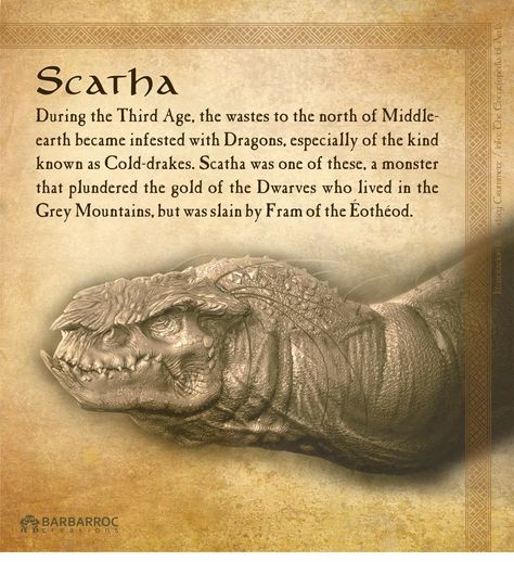 Scatha Middle Earth Dragons, Dragons Of Middle Earth, History Of Middle Earth, Tolkien Hobbit, Concerning Hobbits, Middle Earth Art, Tolkien Art, Lotr Art, The Elder Scrolls