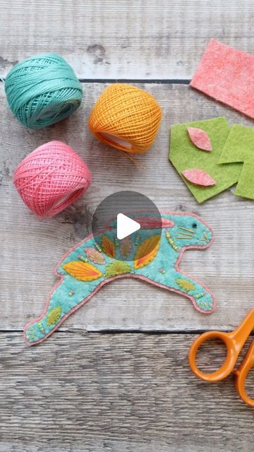 Chloe on Instagram: "Easter hare 🐰🥰  #felt #feltapplique #feltembroidery #feltcollage #feltartist #ilovefelt #feltdecoration #feltornament #folkartinspired #handmade #craft #smallbusiness #shopsmall #customorder #commission #workinprogress #fiskars #easter #easterdecoration #easterornament #easterhare" Easter Hare, Felt Decorations, March 30, Easter Decorations, Easter Crafts, Chloe, Felt, Easter, On Instagram