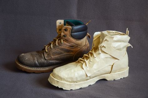 Masking Tape Shoe | digifotobook by Zachary Chione Shoes Sculpture, Cardboard Shoes, Shoe Sculpture, Tape Sculpture, Shoe Art Designs, Cardboard Sculptures, Idea Lab, Cardboard Projects, 3d Art Projects