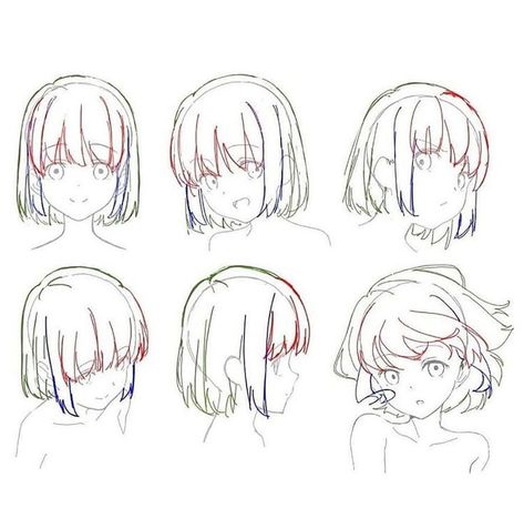 Drawing Step By Step Anime, Hair Drawing Step By Step, Girl Hair Drawing, Pelo Anime, Drawing Hair Tutorial, Manga Hair, Drawing Step By Step, Hair Sketch, Manga Drawing Tutorials