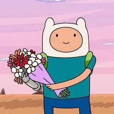 Adventure Time Finn, Cartoon Character, Adventure Time, Flowers, Pink