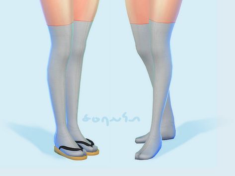 Saruin's Thigh High Tabi Tabi Socks, Sims 1, Sims Community, Thigh High Socks, Sims 4 Cc, The Sims Resource, Sims Resource, Thigh High, High Socks