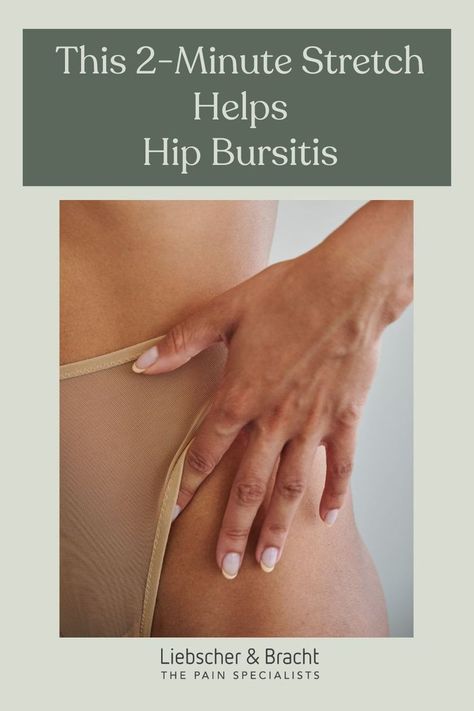 Get rid of that burning pain along the outside of your hip with this 2-minute hip bursitis stretch. Try now! Click our pin, save, and revisit us. We’d like to keep helping you with your hip bursitis. exercises for hip bursitis pain, stretches for hip bursitis pain, bursitis hip relief stretches, exercises for bursitis in hip What Is Bursitis Hip Pain, Hip Bursa Symptoms, Bursitis Hip Relief Stretches, Exercises For Bursitis Hip Pain Pain, Hip Bursa Exercises, Stretches For Bursitis Hip Pain, Bursitis Hip Relief, Hip Pain Causes, Bursitis Exercises