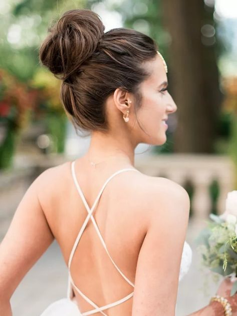 Cute Wedding Hairstyles, Ballerina Bun, Wedding Hair Up, Top Knot Hairstyles, Sleek Updo, Bun Updo, Sleek Bun, Best Wedding Hairstyles, Hot Hair Styles