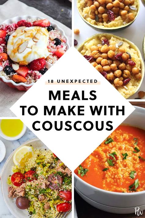 18 Unexpected Meals to Make with Couscous #purewow #easy #recipe #food #dinner #lunch Simple Couscous Recipes, Lunch Easy, Puppy Chow Recipes, Meals To Make, Couscous Recipes, Lunch Recipe, Food Easy, Dinner Easy, Dinner Food