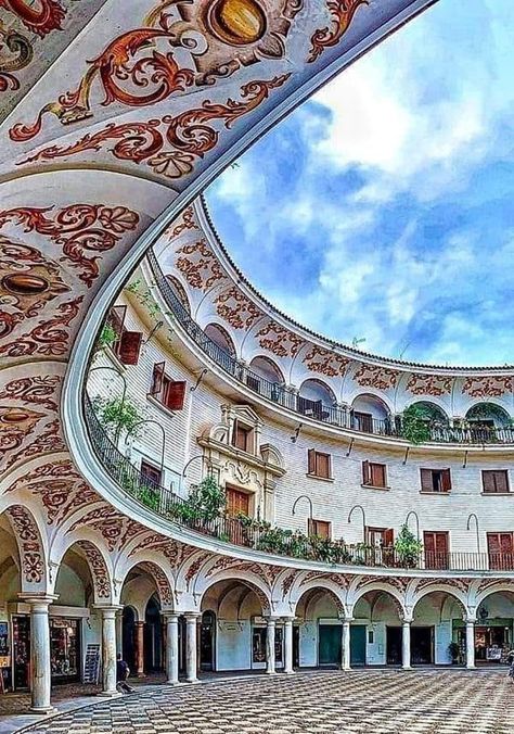 Arts and Nature Lovers | The Plaza del Cabildo in Seville, Spain | Facebook Spain Aesthetic, Magic Places, Sevilla Spain, Seville Spain, Dream Travel Destinations, The Plaza, Portugal Travel, Andalusia, Spain Travel