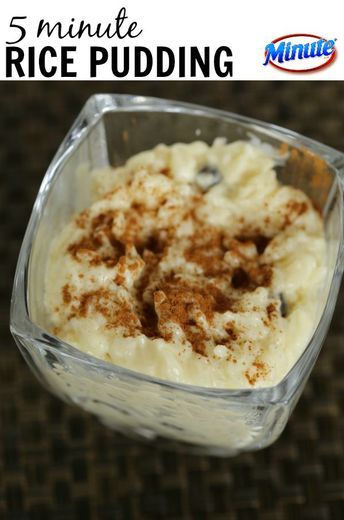 Minute Rice Pudding Recipe, Instant Rice Pudding, Minute Rice Pudding, Easiest Dessert Recipes, Best Rice Pudding Recipe, Minute Rice Recipes, Rice Pudding Recipe Easy, Fluff Recipes, Favorite Deserts