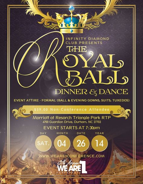 Invitation Triangle Park, Royal Ball, Dance Event, Ball Party, Birthday Flyer, School Fundraisers, Evening Gowns, Birthday, Design