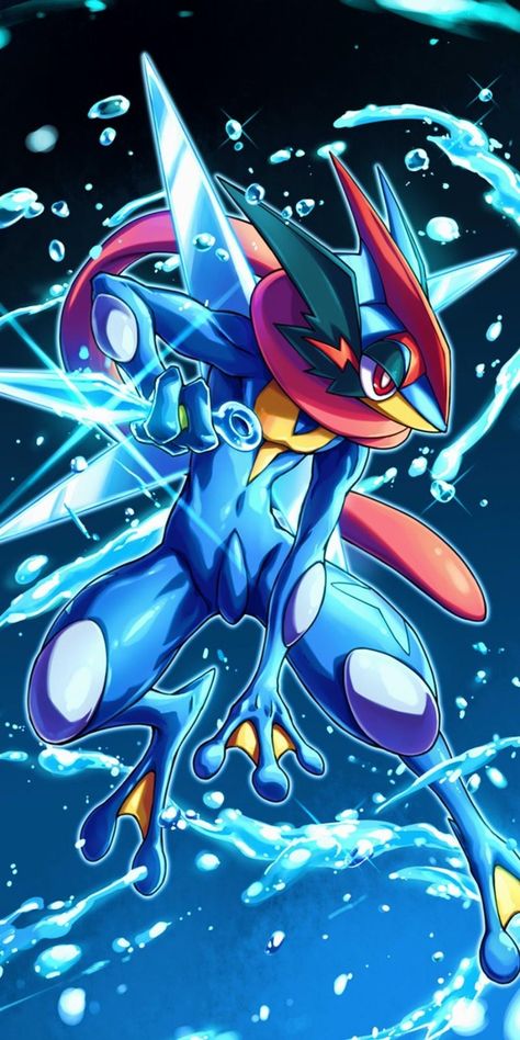 Ash Greninja Wallpaper, Greninja Wallpaper, Pokemon Greninja, Ash Greninja, Pokemon Anime Characters, Pokemon Vs Digimon, Pokemon Ash And Misty, Pokemon Painting, Pokemon Sketch