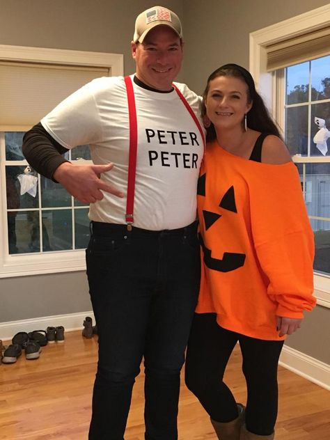 Peter Peter Pumpkin Eater Costume, Costume Couple Halloween, Halloween Costume Couple, Peter Pumpkin Eater, Holloween Costumes, Peter Peter Pumpkin Eater, Costume Couple, Peter Pumpkin, Pumpkin Eater