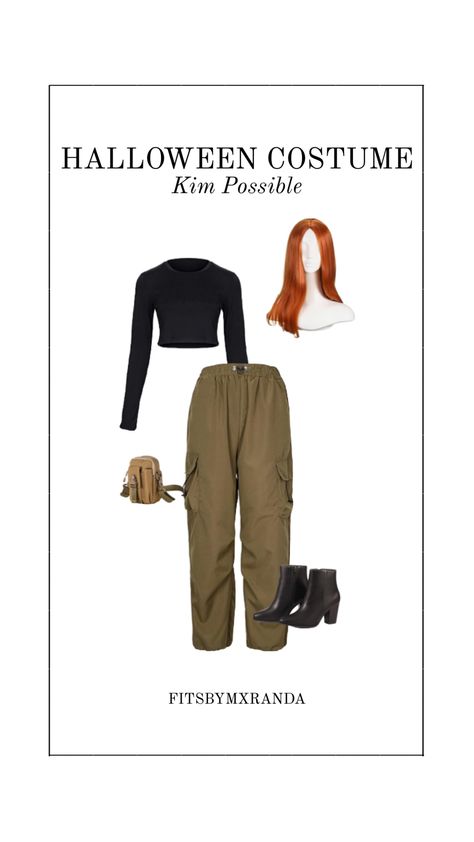 Halloween Costume | Kim Possible | #outfitinspo #halloween #halloweencostume #costume Kim Possible Costume, Kim Possible, Photoshoot Ideas, Costume Ideas, Halloween Costume, Halloween Costumes, Halloween, Outfit Inspo, Quick Saves