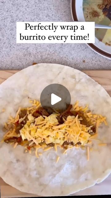 How To Fold A Wrap Tortilla Video, How To Roll A Burrito Tortilla, How To Fold A Burrito Tortilla, How To Wrap A Tortilla, How To Fold A Wrap, How To Fold A Burrito, Burrito Folding, Wrap A Burrito, Fold A Burrito