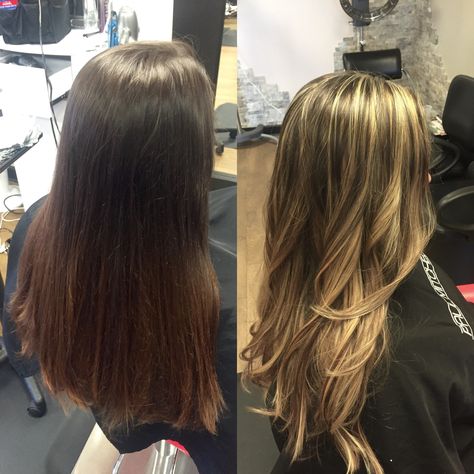 Before and after Transformation  Highlights  Blonde Redken Olaplex Highlights, Hair Salon, Hair Stylist, Blonde, Outfit Inspo, Vogue, Long Hair Styles, Hair Styles, Hair