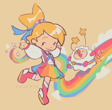 80s Cartoons, Rainbow Brite, Art Appreciation, Cartoon Art Styles, Cute Illustration, A Rainbow, Pretty Art, Character Drawing, Character Design Inspiration