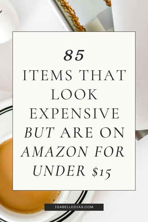 85 items that look expensive but are on Amazon for under $15. website isabelledias.com Cheap Things To Buy, Expensive Aesthetic, Aesthetic Amazon Finds, 50 Aesthetic, Found It On Amazon, Things To Buy On Amazon, Best Things To Buy, Best Amazon Finds, Amazon Hacks