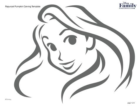 Rapunzel Pumpkin Carving, Rapunzel Pumpkin, Pumpkin Carving Disney Stencils, Disney Pumpkin Stencils, Disney Stencils, Disney Silhouette Art, Printable Pumpkin Stencils, Princess Pumpkin, Halloween Pumpkin Stencils