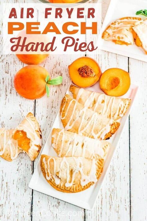 Air Fryer Hand Pies, Single Serve Pies, Peach Hand Pies, Individual Pies, Hand Pie Recipes, Air Fryer Chicken Wings, Hand Pie, Peach Jam, Fresh Peaches