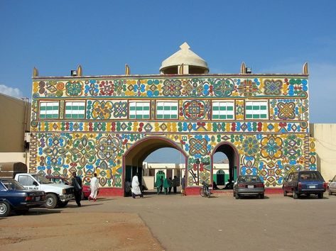 Emir of Zazzau Palace, ZariaSituated within the ancient city of Zazzau (also known as Zaria), is Emir’s Palace, constructed entirely from mud in the traditional Habe architecture and believed to have been established in 1536. The palace is surrounded by adobes also built in the Habe architectural style, also known as Hausa architecture.Emir of Zazzau Palace, Zaria, Nigeria Nigeria Travel, Architecture Landmark, Walled City, New Africa, Historical Monuments, World Cities, Traditional Architecture, Most Beautiful Cities, Ancient Cities