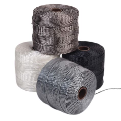 PRICES MAY VARY. BEADING CORD: This assortment contains 4 colors, in our Basic Mix. The Tex210, #18 cord is a 3-ply twisted and bonded multifilament nylon. Each spool is .5mm in diameter and 77 yards (70.4 meters) in length. PROFESSIONAL QUALITY: This high-quality jewelry craft cord is fully saturated in color and is excellent for beginning and skilled designers working in the art of kumihimo. It is also ideal for micro-macrame and bead crochet activities. CRAFTING SUPPLIES: Our nylon threads fi Kumihimo Braiding, Black Shades, Beading Cord, Strung Beads, Beading Needles, Handmade Beaded Jewelry, Homemade Jewelry, Micro Macrame, Macrame Jewelry