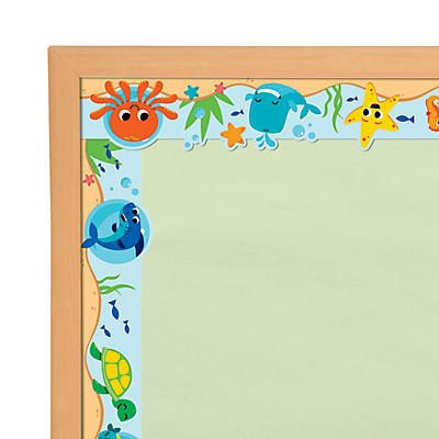 Under The Sea Bulletin Board, Sea Bulletin Board, Ocean Classroom, Bulletin Board Borders, Welcome Students, Teaching Supplies, Under The Sea Theme, Classroom Supplies, Sea Theme