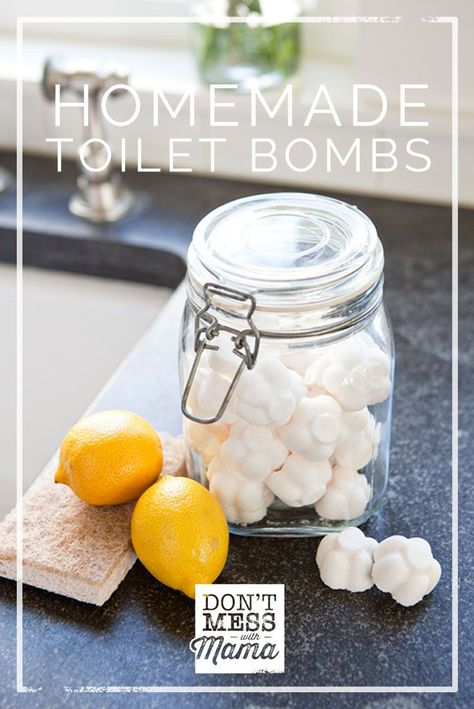 Homemade Toilet Bomb Fizzies - clean and deodorize toilets with this DIY non-toxic recipe - DontMesswithMama.com Clean Baking Pans, Natural Detergent, Diy Toilet, Deep Cleaning Tips, Toilet Bowl Cleaner, Homemade Cleaning Products, Toilet Cleaner, Natural Cleaners, Donut Party