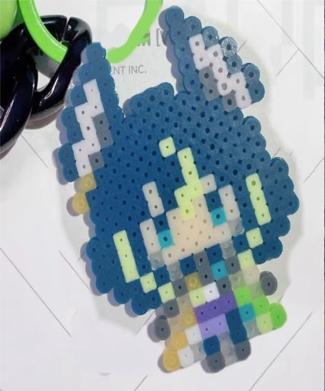 Scaramouche Perler Beads, Omori Fuse Beads, Pearler Beads Genshin, Vocaloid Perler Beads, Perler Bead Vocaloid, Pearl Beads Pattern, Easy Perler Beads Ideas, Motifs Perler, Perler Crafts