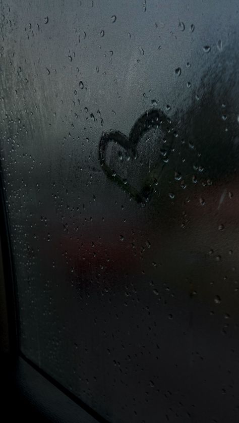 rainy|heart|window|car|aesthetic|inspo Boondocks Drawings, Folklore Era, Mood Aesthetic, Abstract Art Images, Widget Design, Aesthetic Black, Self Reminder, Art Photo, Scenery Wallpaper