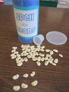 Spell the Beans Word Work Game: this could be fun to see how many words they can create during the station Spelling Centers, Word Work Games, Teaching Spelling, Spelling Games, Spelling Practice, Word Work Activities, Spelling Activities, Teaching Language Arts, First Grade Reading