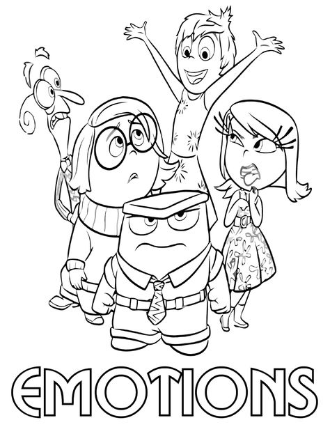 Feelings Coloring Pages, Emotions Coloring Pages, Paper Character, Inside Out Coloring Pages, Emotions Preschool, Feelings Activities, Kids Feelings, Emotions Activities, Emotion Chart