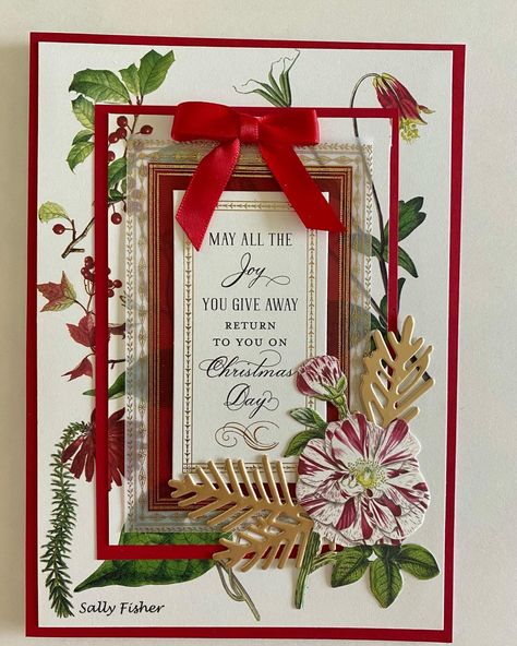 Christmas Botanicals, Anna Griffin Christmas, Anna Griffin Christmas Cards, Homemade Holiday Cards, Anna Griffin Inc, Greeting Card Inspiration, Parchment Cards, Anna Griffin Cards, Card Toppers