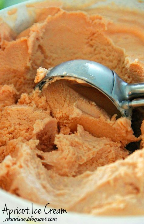 Jo and Sue: Apricot Ice Cream Apricot Ice Cream, Apricot Recipes, Cream Desserts, Ice Cream Recipe, Ice Cream Desserts, Ice Cream Recipes, Something Sweet, Frozen Yogurt, Popsicles