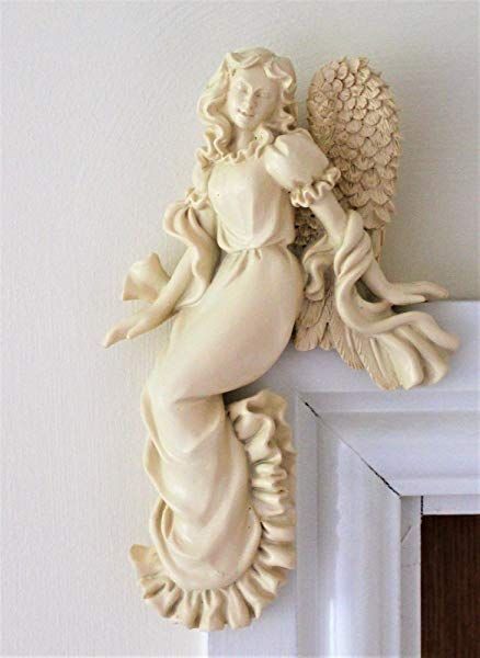 Shabby Chic Office Decor, Frame Sculpture, Angel Door, Small Buddha Statue, Angel Wings Wall Art, Chic Office Decor, Balinese Decor, Angel Wings Wall, Wing Wall