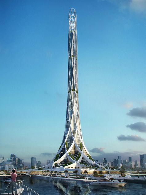 Architectural Rendering, Animation, Walkthrough Service Experts — Lifang US Amazing Architecture Buildings Unique, Futuristic Building Architecture, Tall Architecture, Futuristic Skyscraper, Architecture Skyscraper, Skyscraper Design, Dynamic Architecture, Skyscraper Building, Architecture Photography Buildings