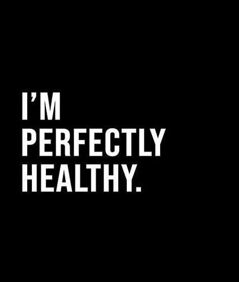 Im Healthy Affirmation, Healthy Affirmations, I Am Healthy, Mentally Healthy, Short Quote, Healthy Quotes, Board Inspiration, Vision Board Inspiration, Black And White Style